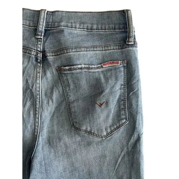 HUDSON HIGH RISE ROLL TAB CROPPED JEANS SIZE 27 - Picture 5 of 7
